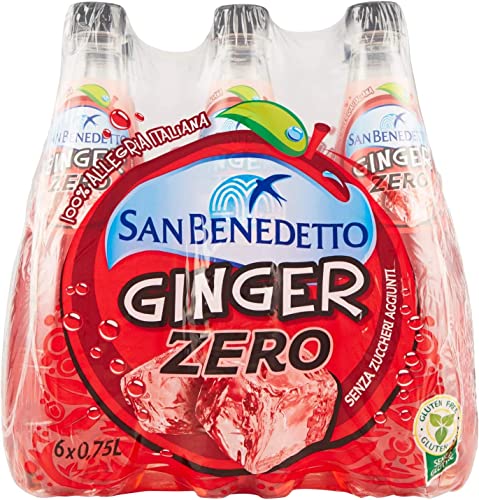 12x San Benedetto Ingwer Zero PET ohne Zucker 0,75l Aperitivo Softdrink ohne Alkohol ohne Zucker von San Benedetto