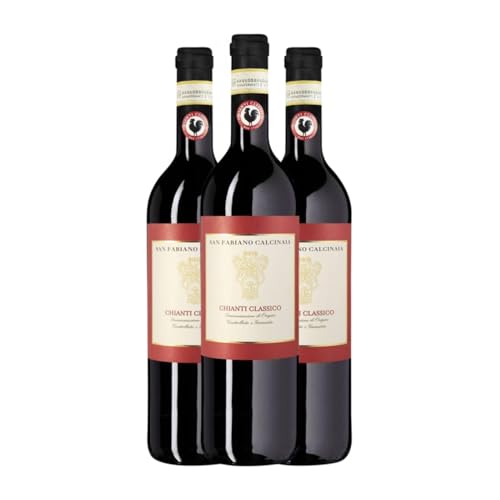 San Fabiano Calcinaia Sangiovese Chianti Classico 75 cl Rotwein (Karton mit 3 Flaschen von 75 cl) von San Fabiano Calcinaia