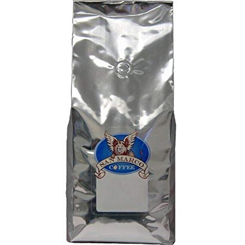 San Marco Coffee Gemahlener Kaffee mit entkoffeiniertem Geschmack, Himbeermandel, 0,9 kg von San Marco Coffee