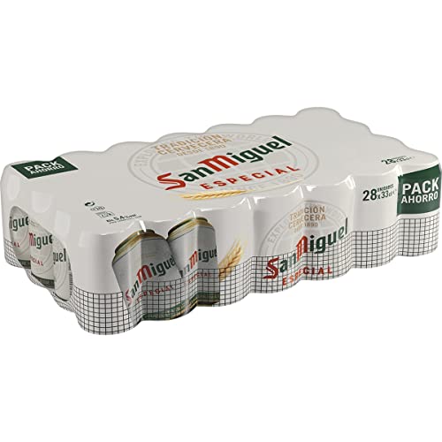 Bier San Miguel Especial 28x33cl (Pack 28 Dosen) von San Miguel