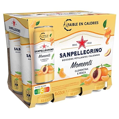 SAN PELLEGRINO Sprudelgetränk Clementine Peche, 6 x 33 cl von San Pellegrino