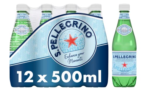 San Pellegrino Sprudelndes natürliches Mineralwasser, 12 x 500 ml von San Pellegrino