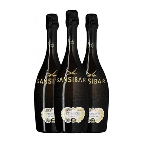 San Simone di Brisotto Only Sansibar Spumante Prosecco Brut Prosecco 75 cl Weißer Sekt (Karton mit 3 Flaschen von 75 cl) von San Simone di Brisotto