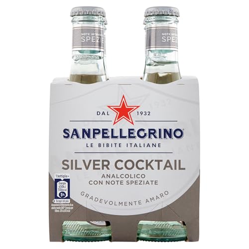 Silberner Sanpellegrino-Cocktail 4 x 20 cl von San Pellegrino