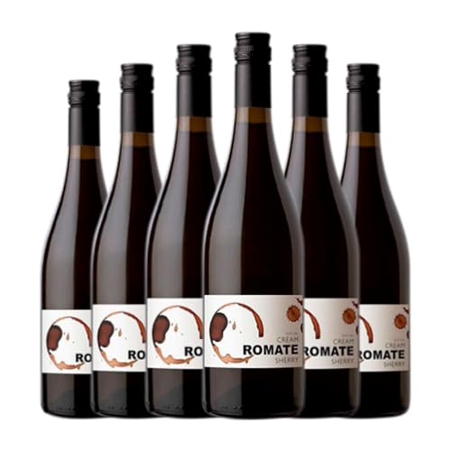 Sánchez Romate Cream Jerez-Xérès-Sherry Halbe Flasche 37 cl (Schachtel mit 6 Halbe Flasche von 37 cl) von Sánchez Romate Hnos