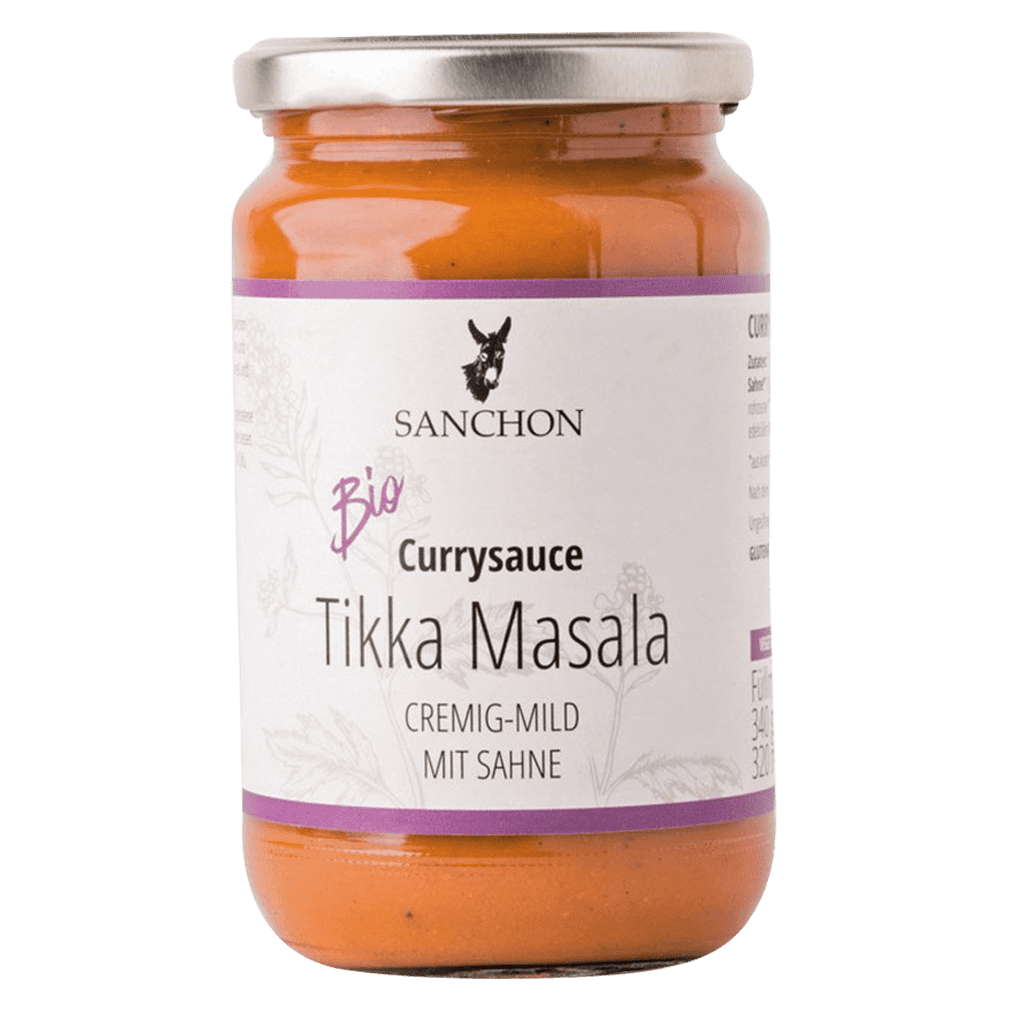 Bio Currysauce Tikka Masala, mit Sahne von Sanchon