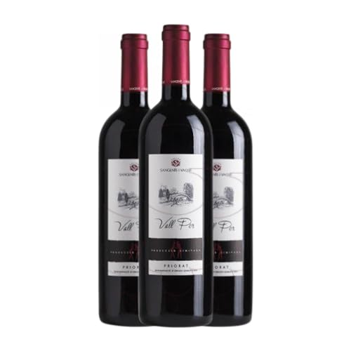 Sangenís i Vaqué Vall Por Priorat Alterung 75 cl (Schachtel mit 3 Flaschen von 75 cl)