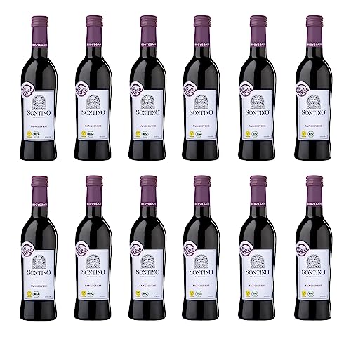 Langguth Erben Sontino BioVegan Sangiovese Halbtrocken – Fruchtiger Rotwein aus Italien – 12 x 0,25 l von LANGGUTH ERBEN