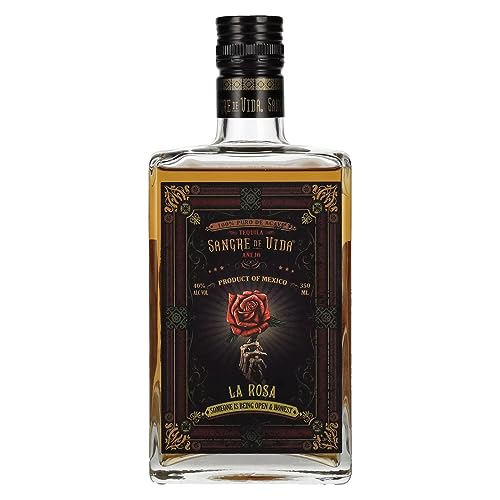 Sangre de Vida Loteria LA ROSA Añejo Tequila 100% de Agave 40% Vol. 0,35l von Sangre de Vida