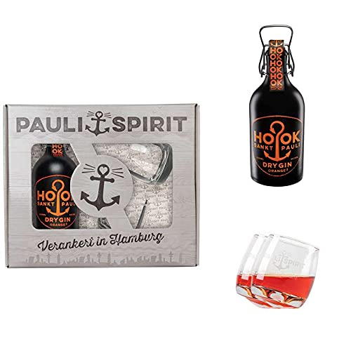 Geschenkset HOOK Gin Orange (mit 2 Tumblern) von Sankt Pauli Spirituosen