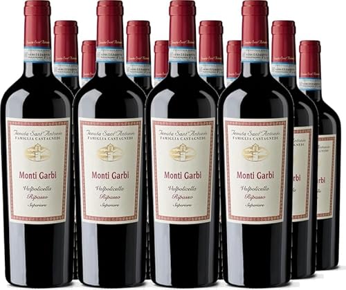 Sant'Antonio 12er Vorteilspaket Monti Garbi Valpolicella Superiore DOC Ripasso 2020 (12 x 0.75 l) von Sant'Antonio