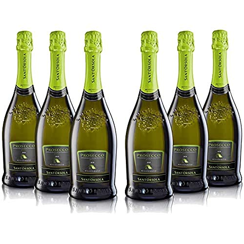 Sant'Orsola Prosecco D.O.C. Millesimato Bio Schaumwein 6 Flaschen Prosecco (6 x 0.75 l) von Sant'Orsola