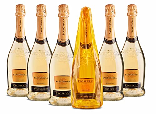 Sant'Orsola Prosecco D.O.C. Millesimato Schaumwein 6 Flaschen Prosecco (6 x 0.75 l) , 750ml (6er Pack) von Sant'Orsola