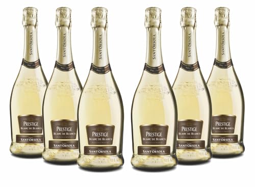 Sant'Orsola Spumante Cuvee Brut Prestige Schaumwein rockener 6 Flaschen (6 x 0.75 l) von Sant'Orsola