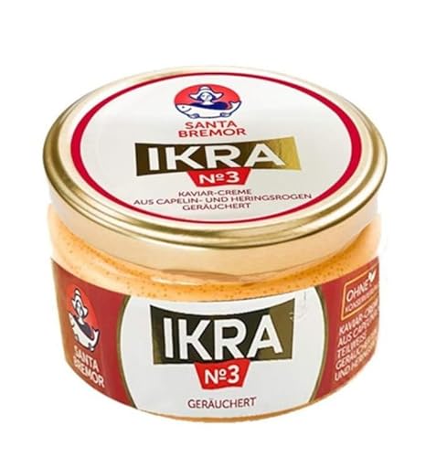 Kaviar Creme aus Capelin und geräuchertem 160g Nr.3 von Santa Bremor