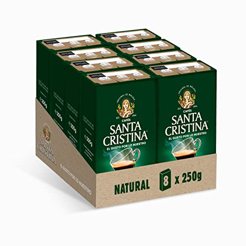 Natürlicher gemahlener Kaffee Santa Cristina 8x250g (Box 8 Pakete) von Santa Cristina