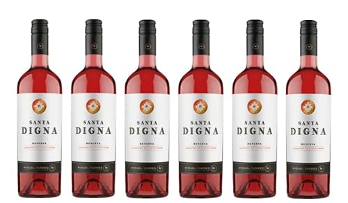 6x 0,75l - 2024er - Miguel Torres - Santa Digna - Cabernet Sauvignon Rosé - Chardonnay - Chile - Roséwein trocken von Santa Digna