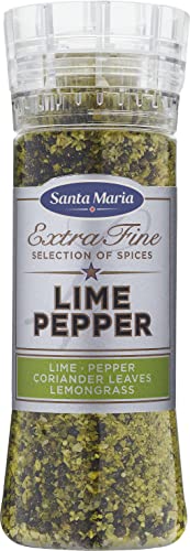Santa Maria Limetten-Pfeffer 310 g | Gewürzpulver | ideal für Rubs, Marinade, Sauce oder Kochen mit Fisch, weißem Fleisch, Salaten oder Gemüse | glutenfrei von Santa Maria