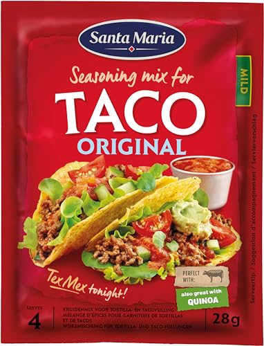 Santa Maria Taco Gewürzmischung Original | 20 x 28g | Authentische Mexikanische Gewürzmischung | Perfekt für Tacos & Tortillas von Santa Maria