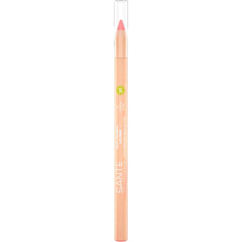 Soft Mineral Lipliner 01 Gentle Rose von Sante Naturkosmetik