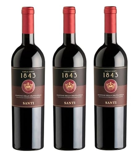 3x 0,75l - 2016er - Santi - Carlo Santi 1843 - Amarone della Valpolicella Classico D.O.C.G. - Veneto - Italien - Rotwein trocken von Santi