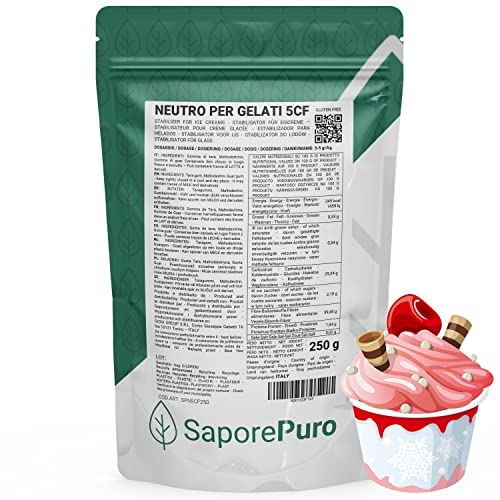 Saporepuro SPEISEEIS STABILISATOR mit Tara - und Guarmehl - 250 GR von SaporePuro