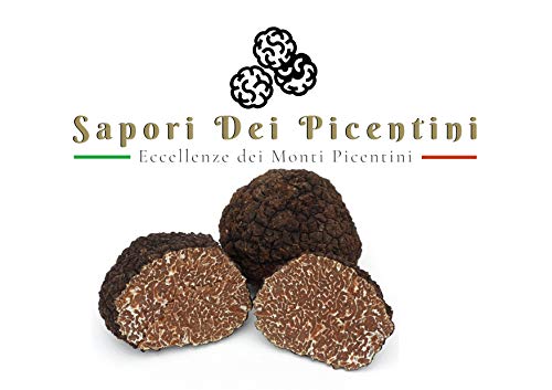 100 Gr. Truffle - Schwarzer Sommertrüffel 1° Wahl Frisch - Frischer Sommertrüffel - Schwarzes Trüffelsalz. - MADE IN ITALY - TOP QUALITÄT Schwarzer Trüffel von Sapori Dei Picentini