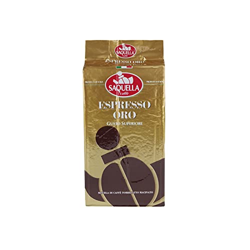 Saquella Espresso ORO Kaffee 250 gr. gemahlen Premium Qualität von Saquella