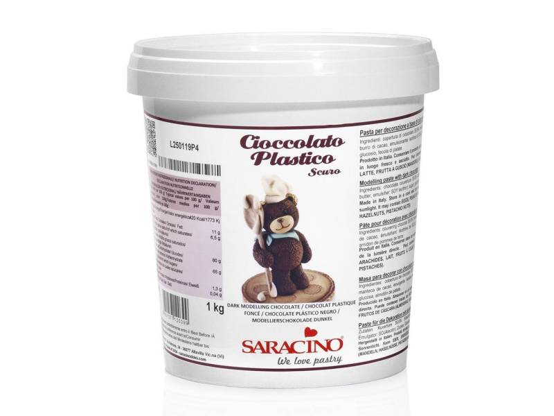 Saracino Modellier-Schokolade dunkel 1kg von Saracino