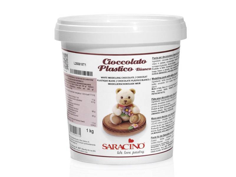 Saracino Modellier-Schokolade weiß 1kg von Saracino