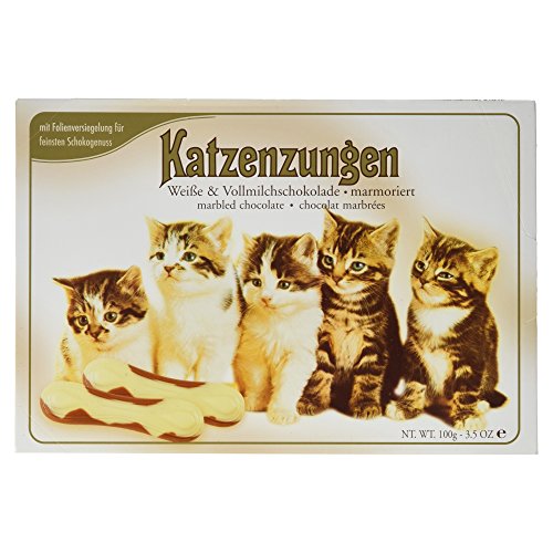 Sarotti Katzenzungen Weiße & Vollmilchschokolade marmoriert, 100 g von Sarotti