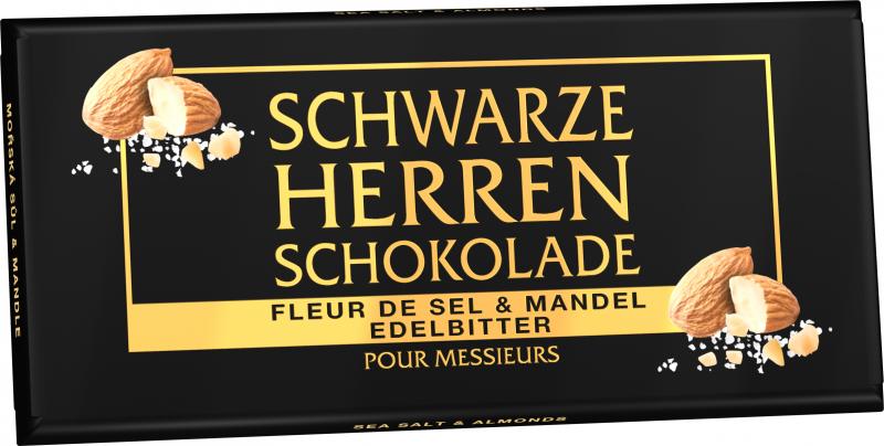 Sarotti Schwarze Herren Schokolade Fleur de Sel & Mandel Edelbitter von Sarotti