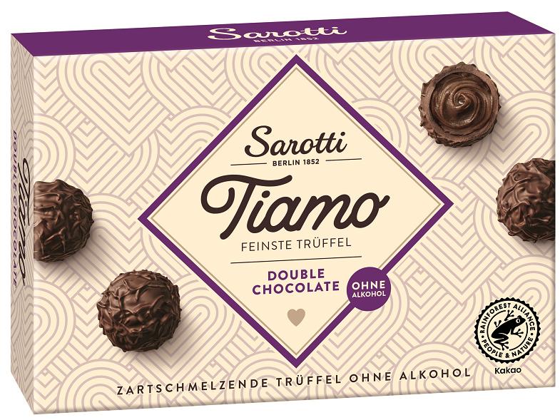 Sarotti Tiamo feinste Trüffel Double Chocolate ohne Alkohol von Sarotti