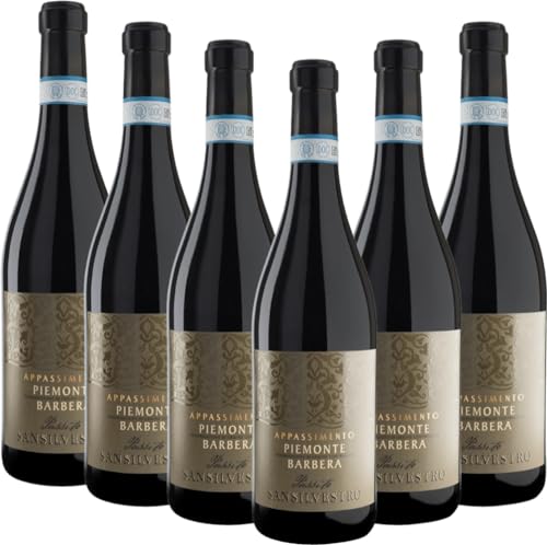 San Silvestro Appassimento Passito Piemonte Barbera DOC Sartirano Rotwein 6 x 0,75l VINELLO - 6 x Weinpaket inkl. kostenlosem VINELLO.weinausgießer von Sartirano Figli