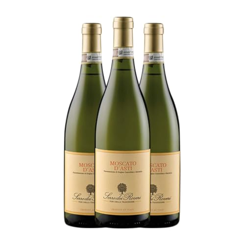 Sartirano Serre dei Roveri Muskat Moscato d'Asti 75 cl Weißwein (Karton mit 3 Flaschen von 75 cl) von Sartirano Figli