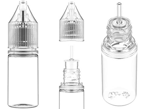 Chubby Gorilla 10ml V3 Pet Unicorn Leerflasche Flasche transp. + transparenter Deckel - 10er Set von Sasami