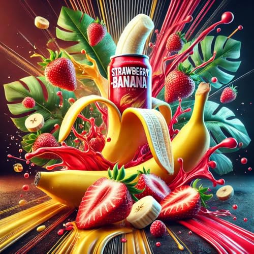 Energy Drink Banana Strawberry Aroma Konzentrat - Vegan - Sasami - 10ml von Sasami