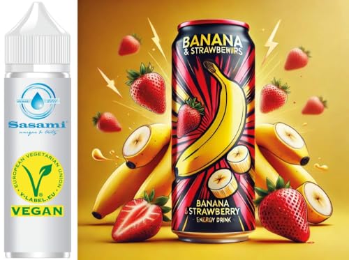 Energy Drink Banana Strawberry Aroma Konzentrat - Vegan - Sasami - 10ml von Sasami