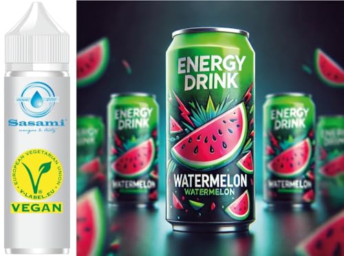 Energy Drink Watermelon Aroma Konzentrat - Vegan - Sasami - 100ml von Sasami