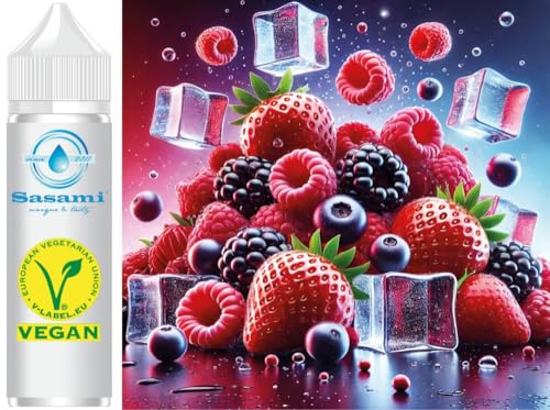 Frozen Berry Fusion - Erdbeere Himbeere Brombeere Ice Aroma Konzentrat - Vegan - Sasami - 100ml von Sasami