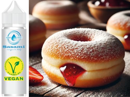 Kreppel-Berliner-Krapfen Erdbeere Aroma Konzentrat - Vegan - Sasami - 100ml von Sasami