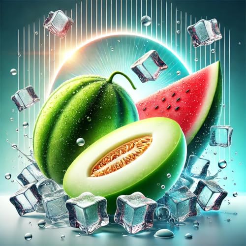 Melon Frost - Honigmelone Wassermelone Ice Aroma Konzentrat - Vegan - Sasami - 10ml von Sasami