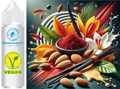 Royal Almond-Saffron Cream - Safran, Mandel & Vanille Aroma Konzentrat - Vegan - Sasami - 10ml von Sasami