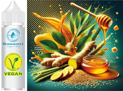 Sesame & Ginger Fusion - Sesam, Ingwer, Zitronengras,Honig Aroma Konzentrat - Vegan - Sasami - 100ml von Sasami