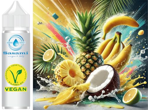 Tropical Fruit - Ananas, Banane, Kokosnuss, Zitrone Aroma Konzentrat - Vegan - Sasami - 10ml von Sasami