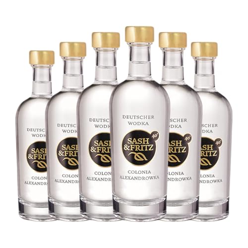 Wodka Sash & Fritz Miniaturflasche 10 cl (Karton mit 6 Miniaturflasche von 10 cl) von Sash & Fritz