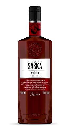 Saska Kirsche mit Rumnote | Saska Wiśnia z Nutą Rumu | 30%, 0,5 Liter von Saska