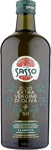 Sasso Natives Olivenöl Extra Olivenöl 1 Lt 100% italienisch im Glas von Sasso