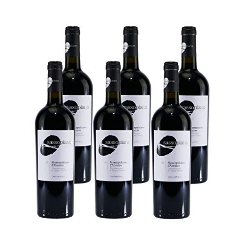 Sassopiano Montepulciano d'Abruzzo DOP Rotwein (6 x 0,75L) von Sassopiano