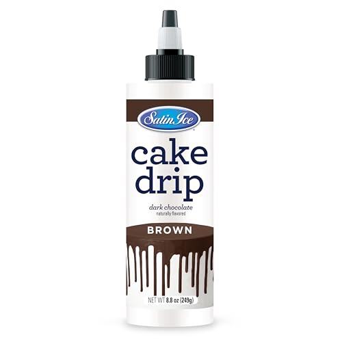 Satin Ice Cake Drip, Brown Chocolate, 250 ml von Satin Ice